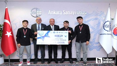 MEB Robot Yarışması’nda Dünya 2’ncisi ASO'dan çıktı!