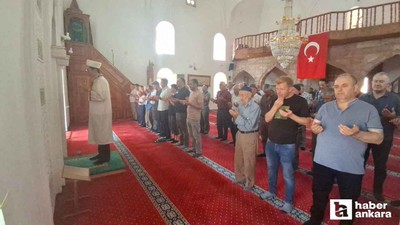 Beypazarı'nda Cuma Namazı sonrası yağmur duası edildi