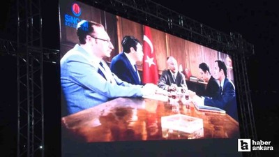 Sincan Belediyesi'nden Devrim Arabaları açık hava film gösterimi yapıldı