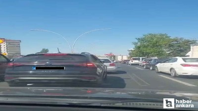 Ankara - Konya yolu trafik yoğunluğu nedeniyle tıkandı