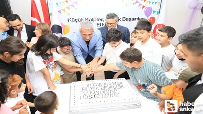Keçiören Belediyesi'nden engelli çocuklara özel karne hediyesi