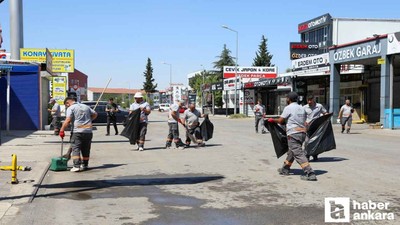 Etimesgut Belediyesi'nden Şaşmaz Oto Sanayisi'nde kapsamlı temizlik