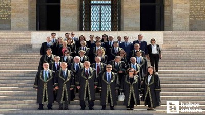 Uyuşmazlık Mahkemesi'nden 80. kuruluş yıl dönümünde Anıtkabir’i ziyareti