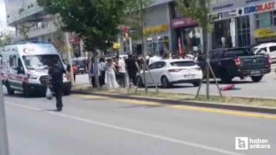 Yenimahalle'de otomobilin çarptığı yaya ağır yaralandı!