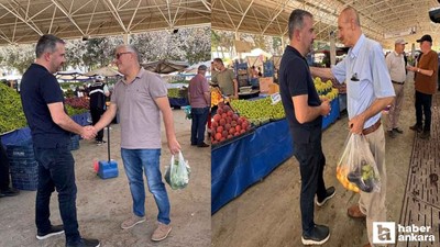 Pursaklar Belediye Başkanı Çetin'den hem denetim hem ziyaret