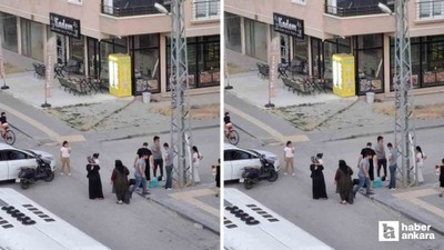 Sincan'da otomobil ve motosiklet çarpıştı 1 kişi yaralandı
