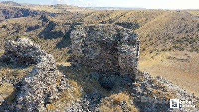 Beypazarı'nda Tabanlıoğlu Kalesi'nde arkeolojik çalışmalar sürüyor