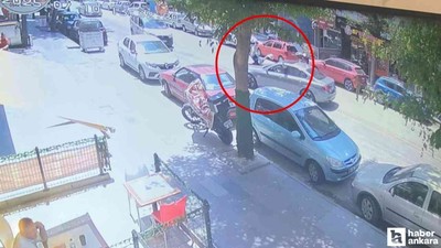 Yenimahalle'de otomobilin çarptığı yaşlı adam havada takla attı