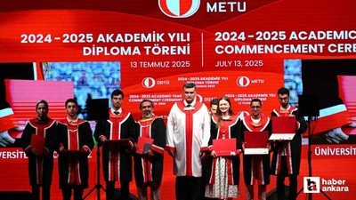 ODTÜ'de mezuniyet töreni yapıldı!