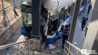 Keçiören'de EGO otobüsü kaza yaptı: Çok sayıda yaralı var!