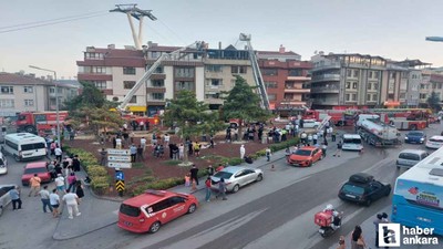Yenimahalle'de çatı katı yangını panik yarattı