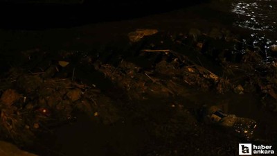 Altındağ'da sağanak yağıştan bir işyerinin tavanı çöktü