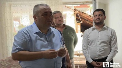 Başkan Özarslan selden etkilenen vatandaşları ziyaret etti