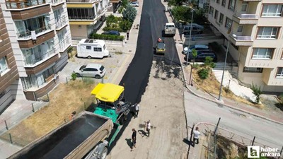 Altındağ Belediyesi'nden asfalt kaplama çalışması!