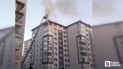 Yenimahalle'de bir binanın üst katında yangın çıktı