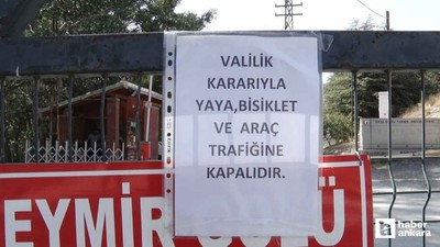 Ankara Valiliği Eymir Gölü'ne girişleri kapattı