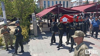 Vefat eden Kıbrıs gazisi Polatlı'da askeri törenle uğurlandı