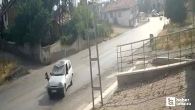 Mamak'ta polisten kaçan aranan şahıs otomobilin altında kaldı