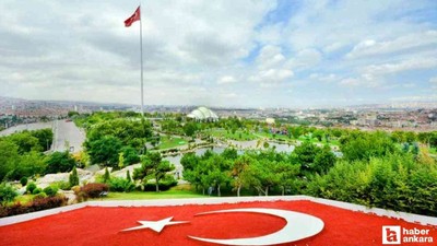 Dünya'nın ikinci uzun bayrak direği Ankara'nın bu parkında bulunuyor!