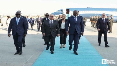 Gabon Cumhurbaşkanı Nguema resmi ziyaret için Ankara'da