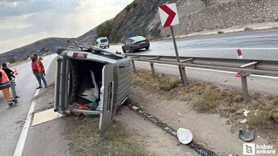 Ankara - Kırıkkale kara yolunda kaza: 1 ölü, 1 yaralı