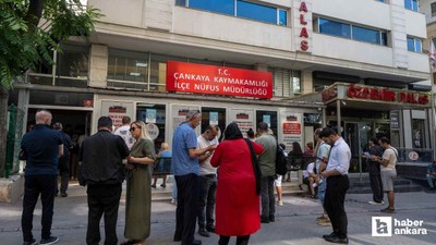 Ankara'da nüfus müdürlüklerinde gün boyu yoğunluk yaşandı