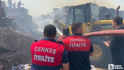 Çankırı'daki bir fabrikada yangın çıktı