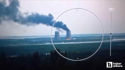 Ukrayna'da Zaporijya Nükleer Santrali top atışlarıyla vuruldu
