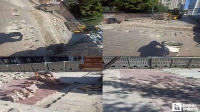 Pursaklar Belediyesi kilitli parke yolları bakıma aldı