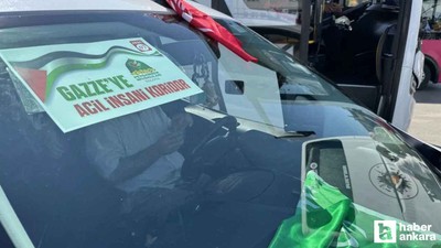 Ankara'daki Gazze'ye destek yürüyüşüne Yalova'dan destek geldi