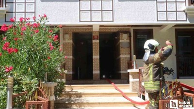 Çankaya'da 3 katlı binanın bodrum katında yangın çıktı
