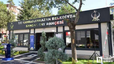 Kahramankazan'da Sancak Çay Bahçesi hizmete açıldı!