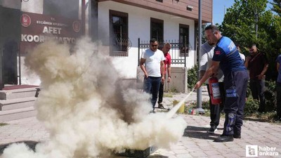 Keçiören Belediyesi personellerine yangın ve afet eğitimi verdi