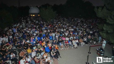 Meteor yağmurunu izlemek isteyen Ankaralılar rasathanede buluştu