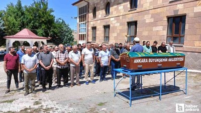 Çankaya'da gölde boğulan kuzenini kurtarmaya çalışırken vefat eden adam defnedildi