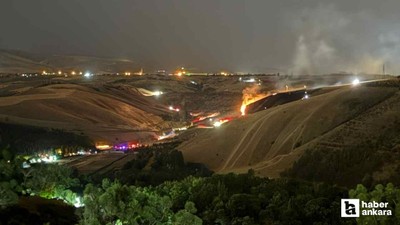 Başkentte Eymir Gölü yakınlarında yangın çıktı
