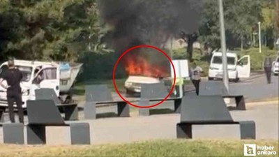 Çankaya'da aracını yakan şahıs tutuklandı