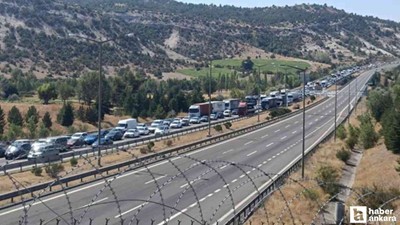 Ankara-Bolu Otoyolu'nda metenol yüklü tanker kaza yaptı