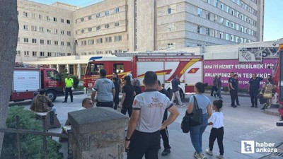 Hacettepe Üniversitesi Hastanesi'nde çıkan yangını itfaiye söndürdü