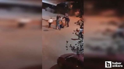 Yenimahalle'de 7 kişi bir adamı darp etti: O anlar kamerada!
