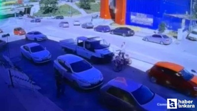 Mamak'ta motosiklet kazasında sürücü metrelerce havaya savruldu