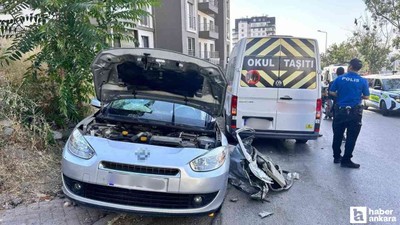 Çankaya'da otomobil ve servis minibüsü çarpıştı! 1'i ağır 12 kişi yaralandı