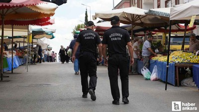 Keçiören Belediyesi zabıta ekiplerinden pazarlarda sıkı denetim