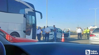 Ankara Çevre Yolu Yuvaköy geçişinde zincirleme trafik kazası!