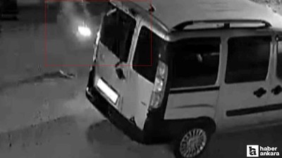 Elmadağ'da araç lastiklerine zarar veren şahıs güvenlik kamerasında!