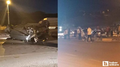 Sincan'da 2 otomobil çarpıştı, 5 kişi yaralandı!