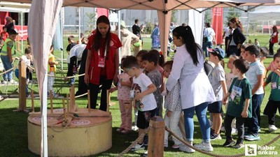 Ankara'dan yola çıkan 'Geleneksel Oyunlar Tırı' 42'nci durağında