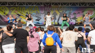 Etimesgut Belediyesinden açık havada Zumba etkinliği
