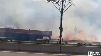 Çankaya Öveçler'de boş arazide yangın çıktı!