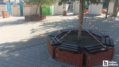 Pursaklar'da park ve bahçelerde bakım ve onarım devam ediyor